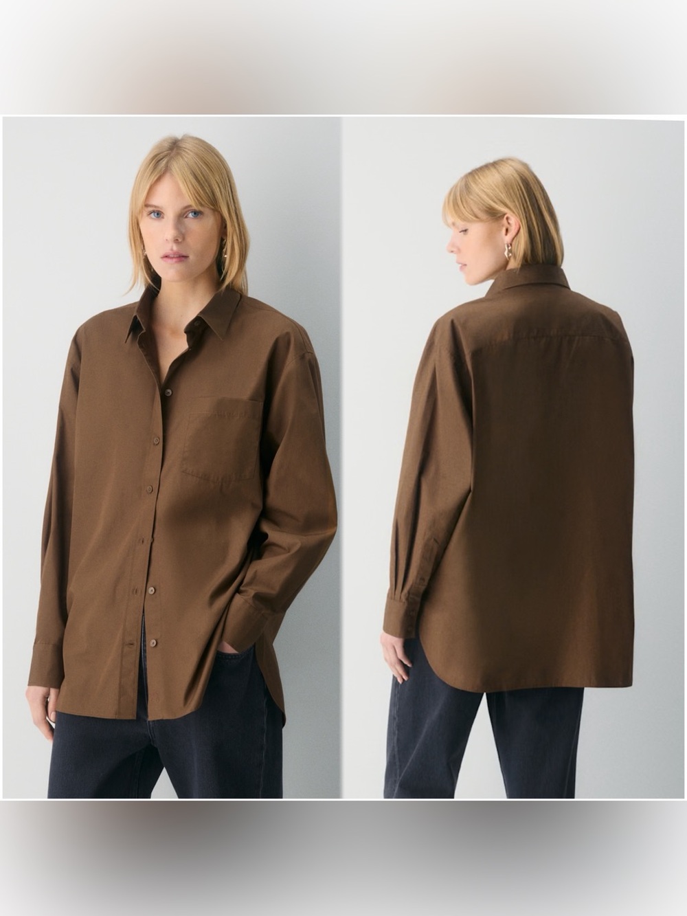 Babaton Oversized Button-Down Shirt
